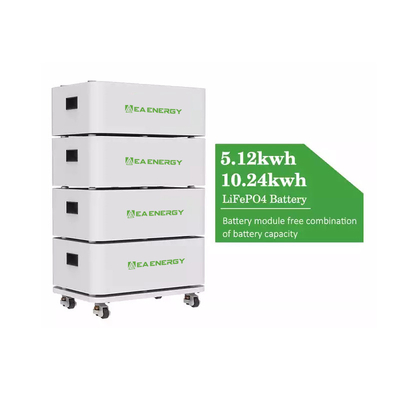 Stacked 20.48KWH Home Energy Storage Battery Pack 51.2V 400Ah